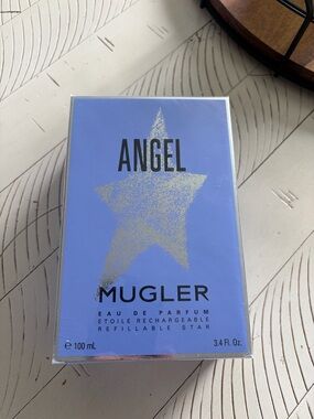 Mugler Angel Eau de Parfum — Powder Blue with Gold Star